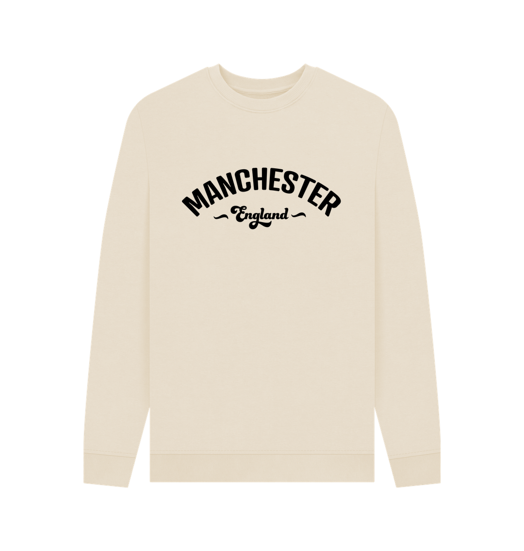 Oat Mens Manchester England Mono Logo Crew Neck Sweater