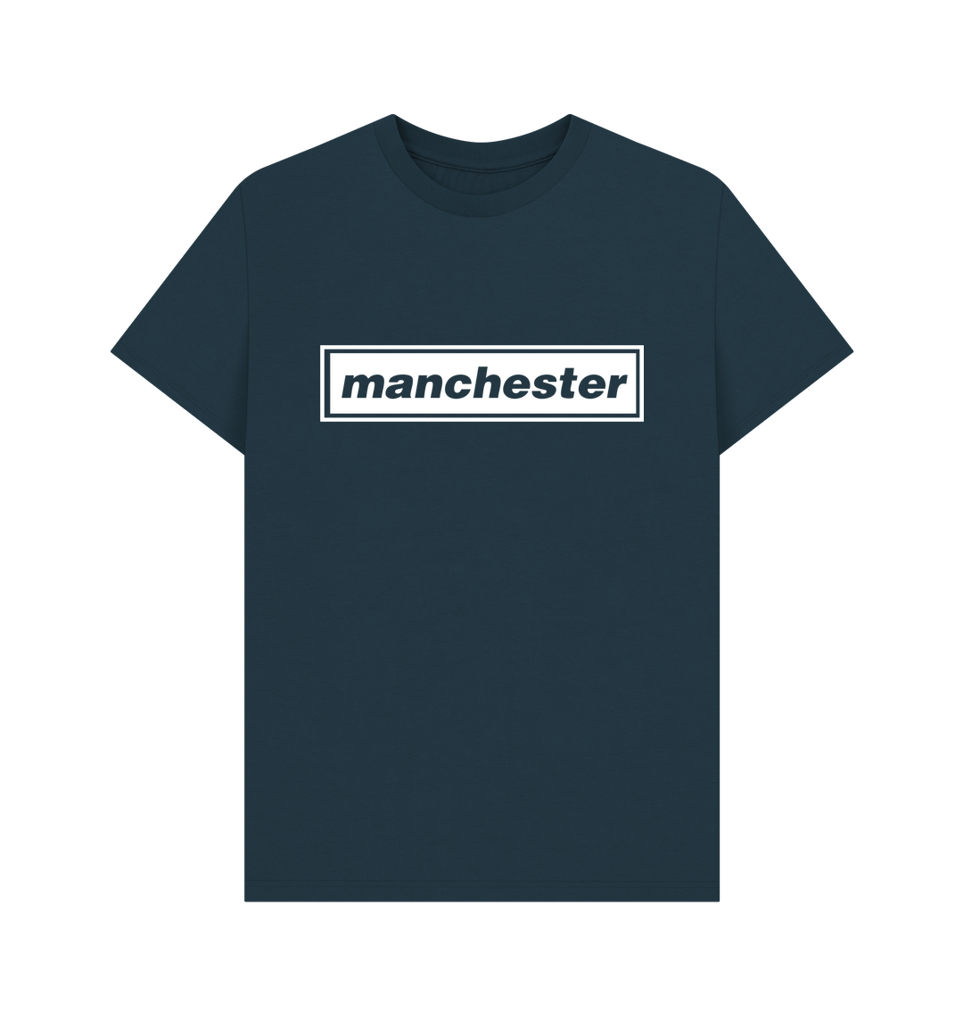 Denim Blue Oasis Inspired Manchester Logo
