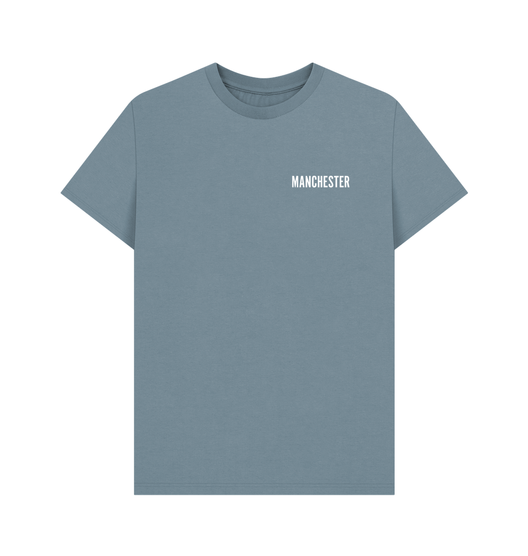 Stone Blue Mens 'Manchester' T-Shirt with Co-Ordinates