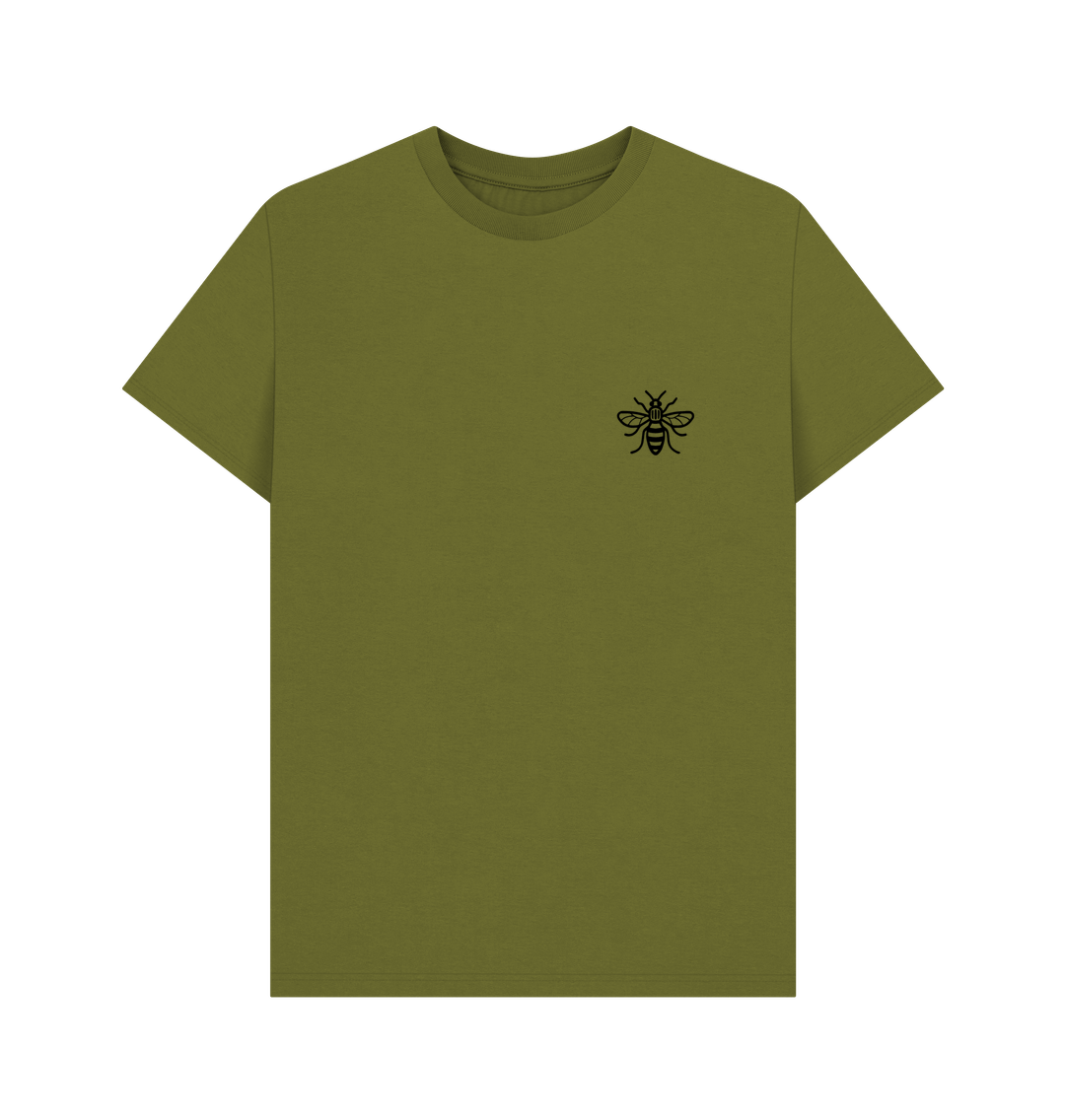Moss Green Manchester Bee Front Logo