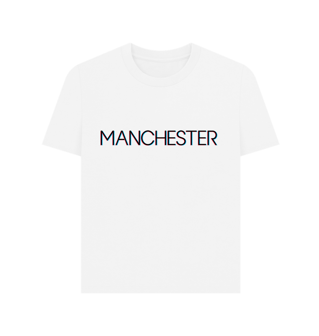 White Ladies Multi-Coloured Manchester Logo T-Shirt