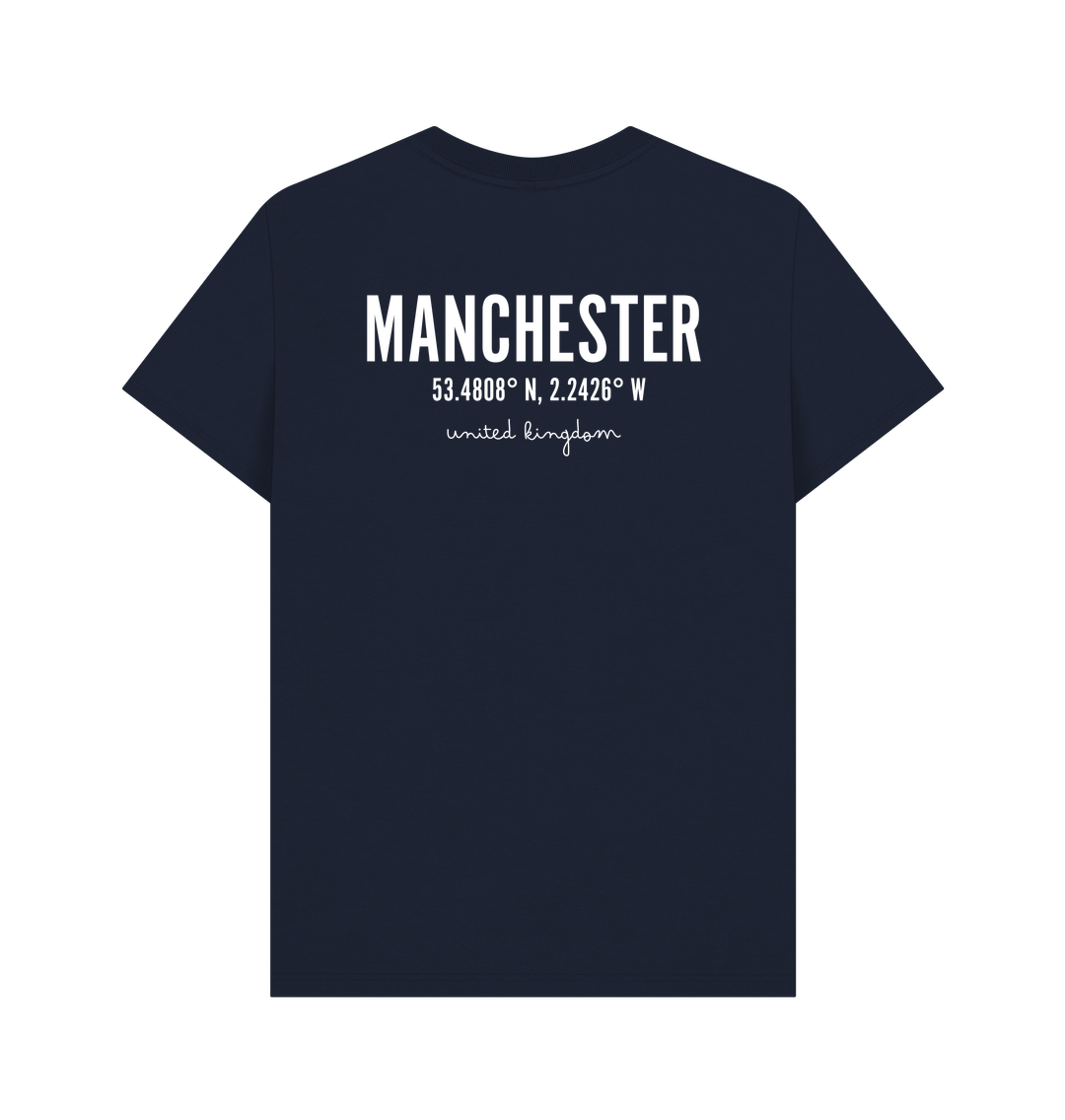 Mens 'Manchester' T-Shirt with Co-Ordinates