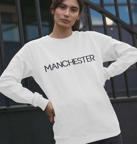 Ladies Manchester Multi-Coloured Logo - Crew Neck Sweater