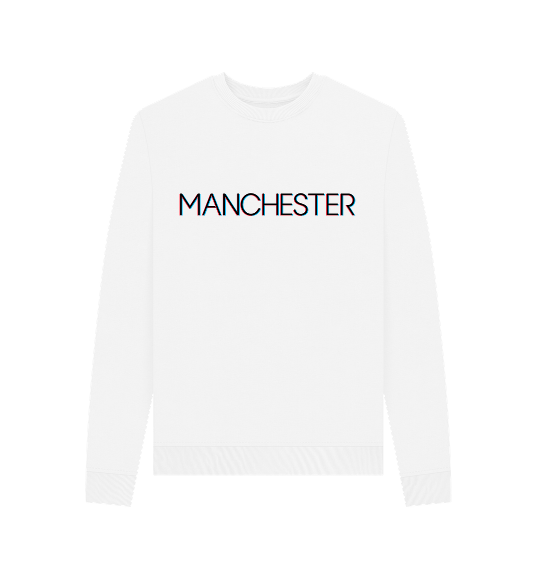 White Ladies Manchester Multi-Coloured Logo - Crew Neck Sweater