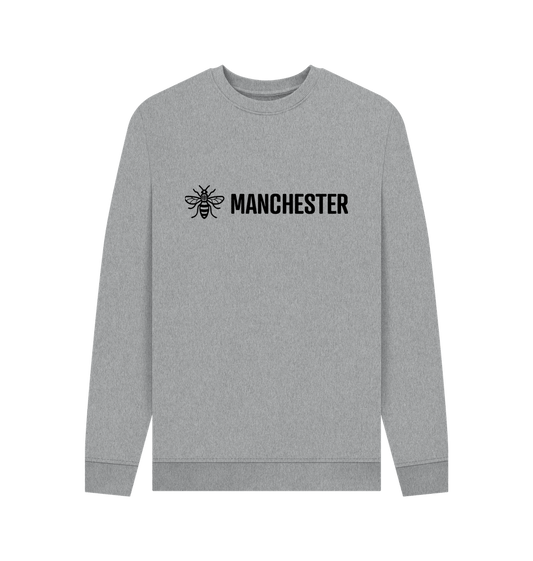 Light Heather Manchester Bee Mens Sweatshirt