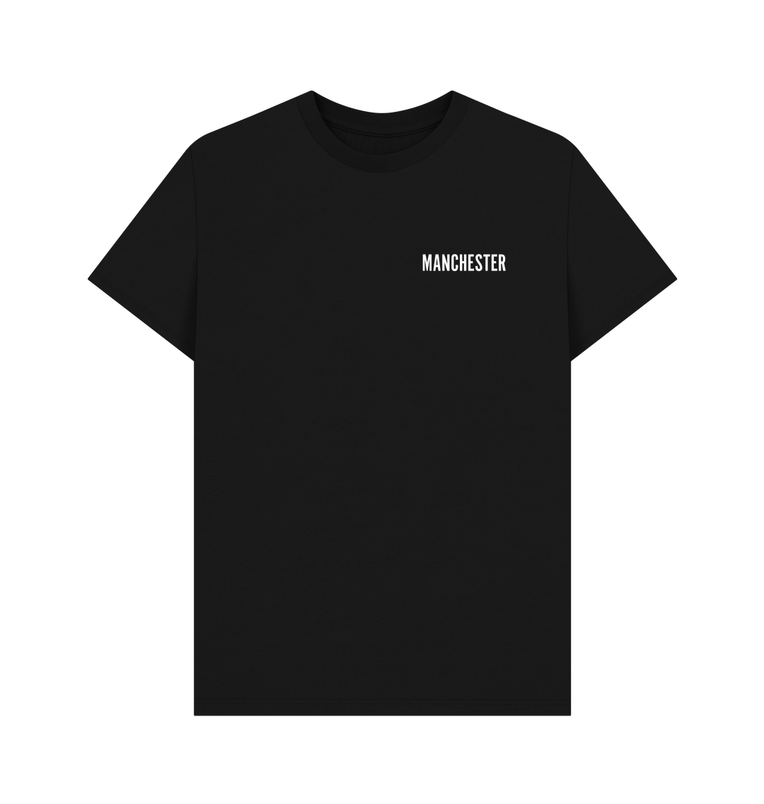 Black Mens 'Manchester' T-Shirt with Co-Ordinates